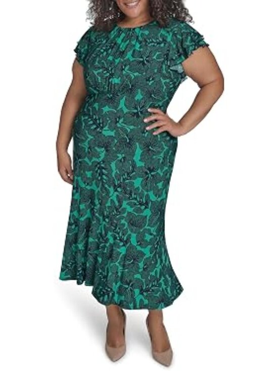 Tommy Hilfiger Dresses & Skirts - Tommy Hilfiger Parakeet/Sky Captain Midi Dress